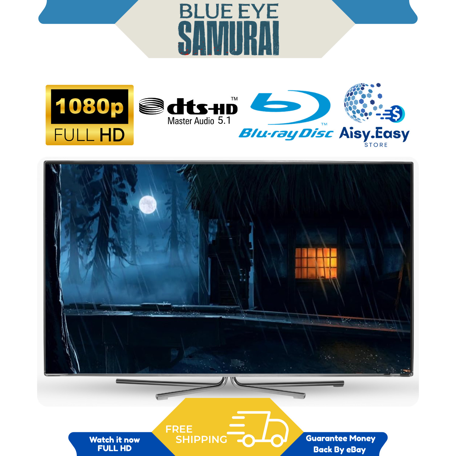 Blue Eye Samurai Animation Action Adventure History Drama Region Free Blu Ray