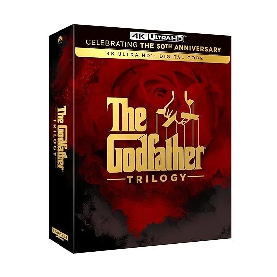 The Godfather Trilogy (50th Anniversary) 4K UHD Blu-rays, Digital Code Expired