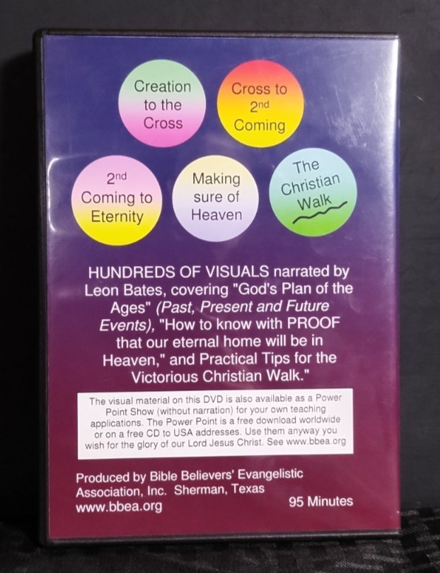 Projection for Survival DVD Leon Bates Bible Prophecy Plan of Ages 95 Min