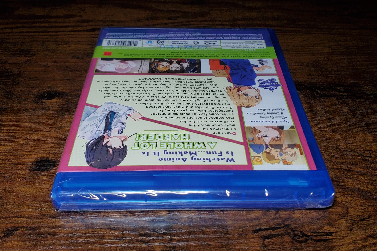 Shirobako Complete Collection Series Anime Blu-ray Sentai – SEALED (Loose Disc)