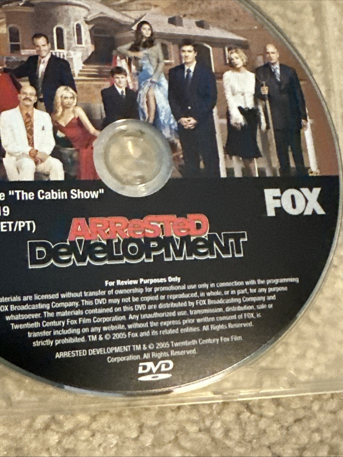 Arrested Development Fox Television Promo Dvd “The Cabin Show“ 2005 Screener