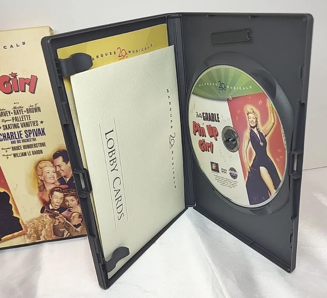Pinup Girl DVD, 2006 Not Rated Collectible Lobby Cards Betty Grable