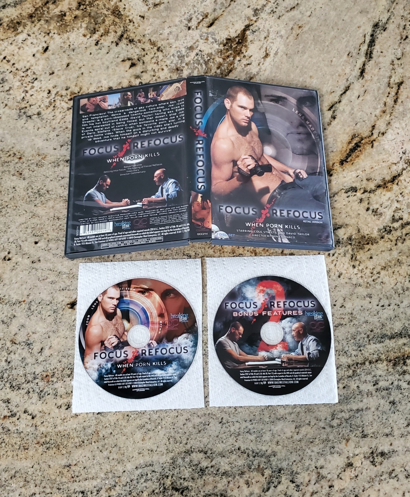 FOCUS REFOCUS DVD RARE OOP GAY MALE SERIAL KILLER LGBTQ SEXY DRAMA 2 DISC SET 🌈