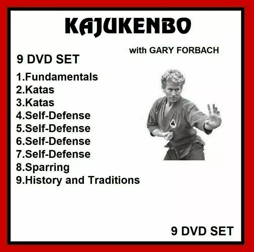 KAJUKENBO INSTRUCTIONAL SERIES 9 DVD SET like kenpo judo karate