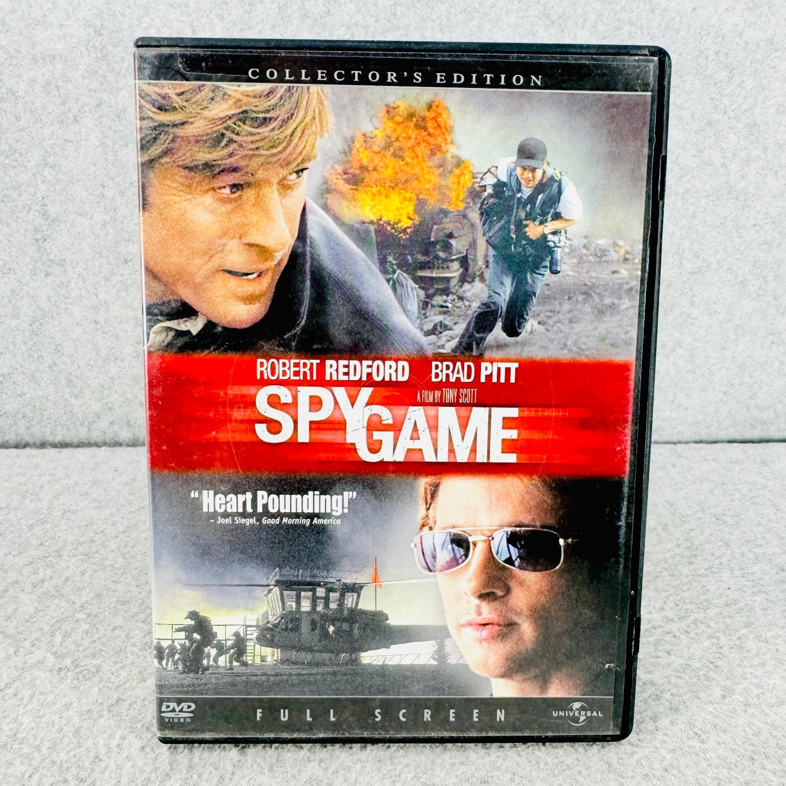 Spy Game DVD 2002 Collector’s Ed. Robert Redford Brad Pitt Tony Scott Film