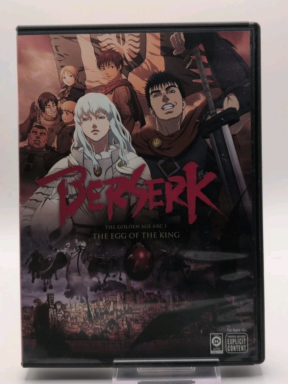 BERSERK THE GOLDEN AGE ARC 1 THE EGG OF THE KING DVD 2012 Viz Media Anime