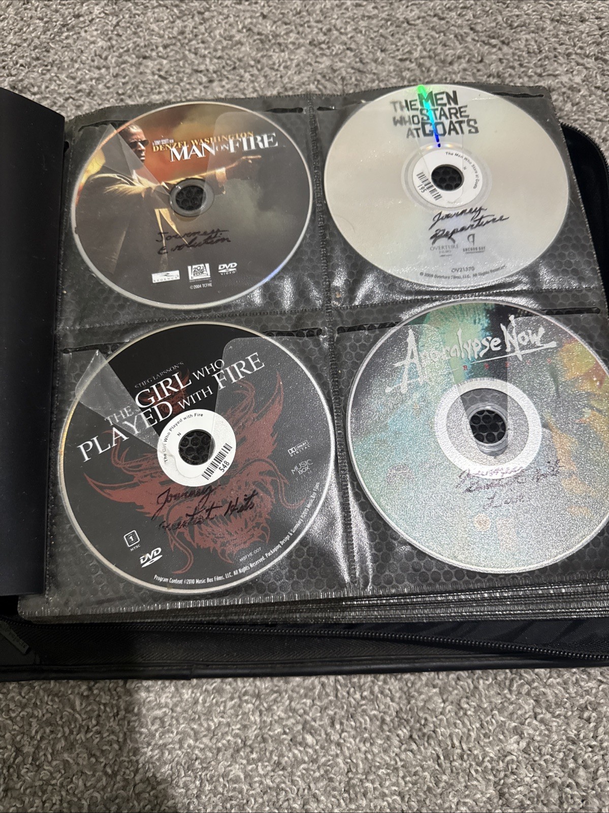 125 DVDs In A Binder – All DVDs Shown In Photos