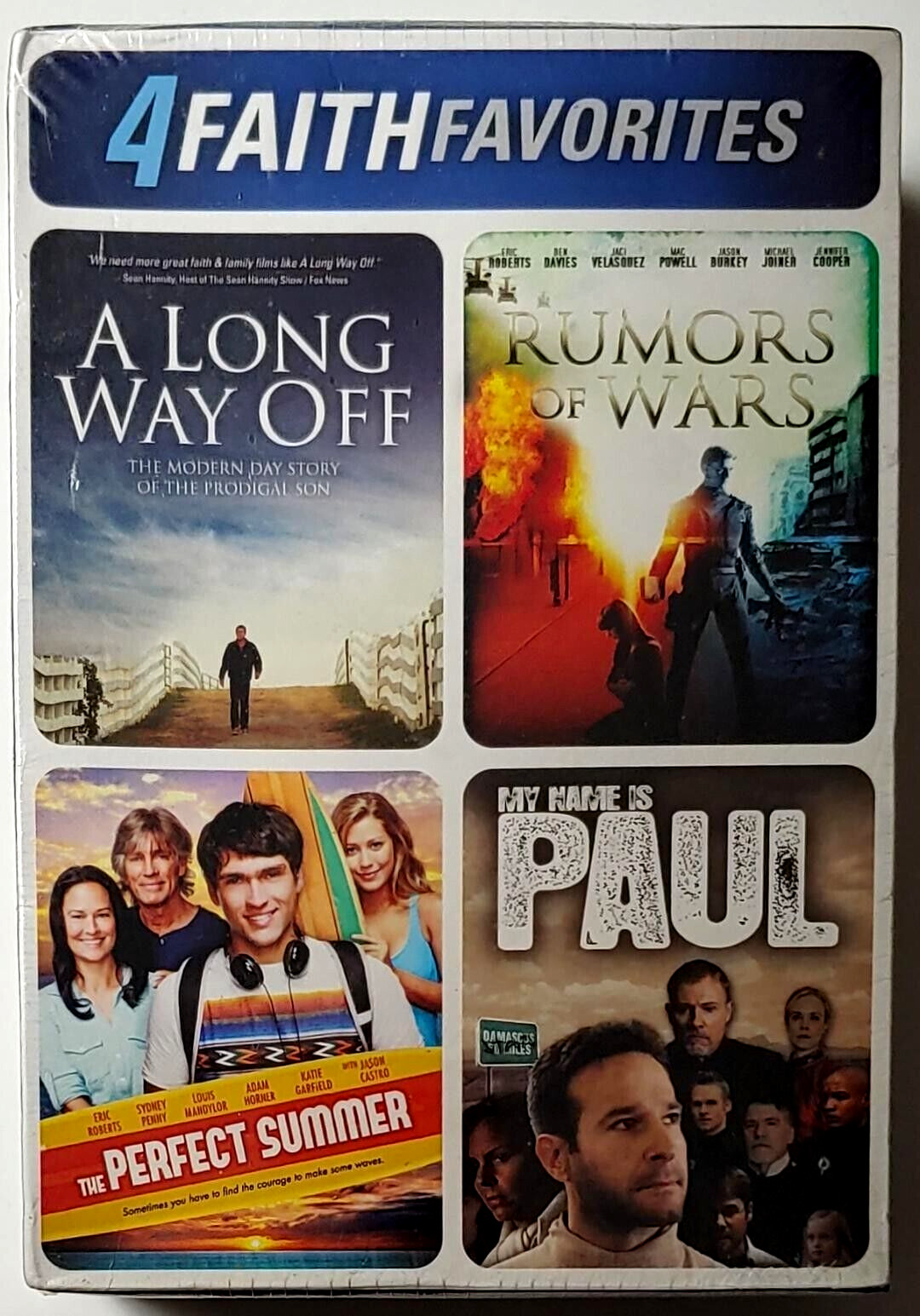 4 Faith Favorites [DVD] 4-Disc Set – 2016, Word Entertainment – BRAND NEW