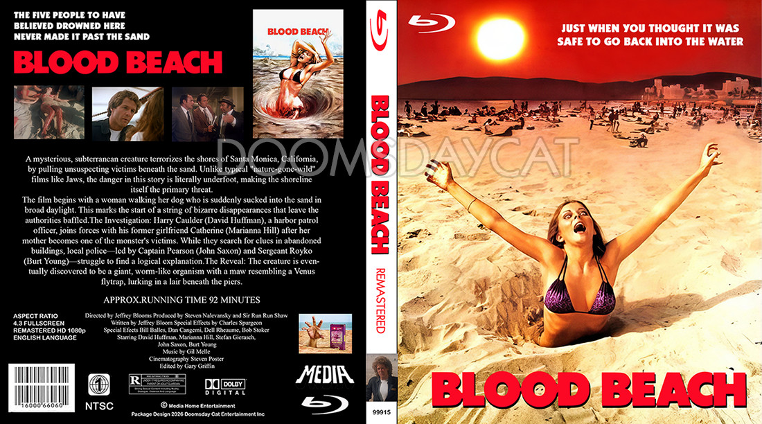 Blood Beach Blu-Ray Remaster, Upscale + Bonus Features John Saxon