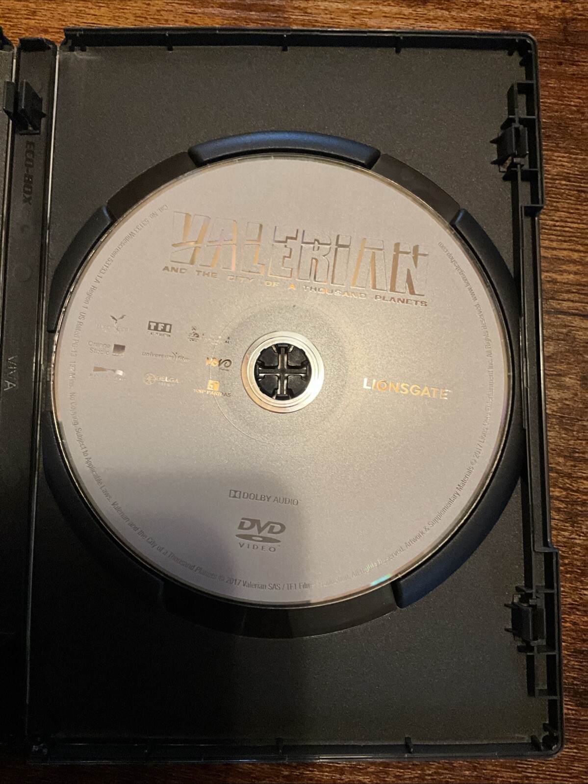 Valerian and the City of a Thousand Planets (DVD, 2017) **Disc Only No Art Work
