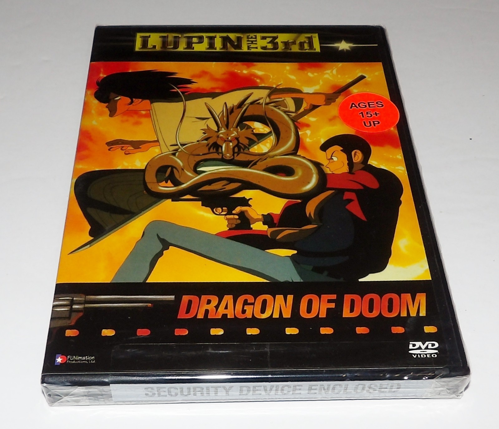 BRAND NEW FACTORY SEALED ANIME DVD – LUPIN THE 3rd DRAGON OF DOOM – 90 MINUTES