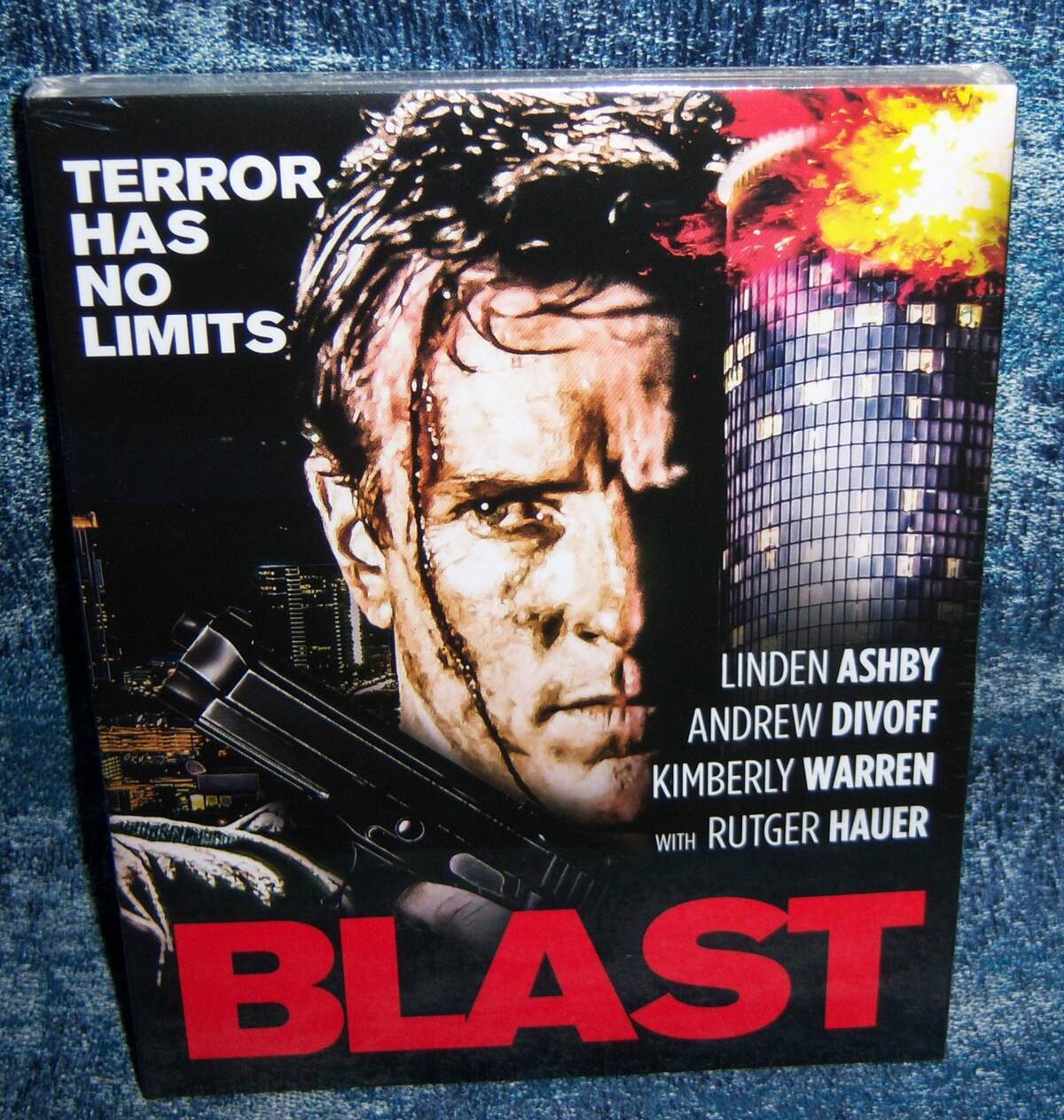 NEW MVD VISUAL LINDEN ASHBY RUTGER HAUER BLAST BLU RAY MOVIE 1997 & SLIPCOVER