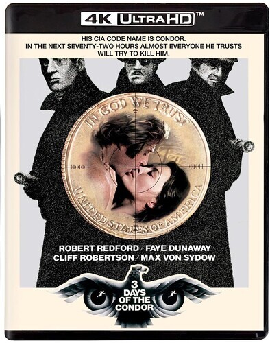 3 Days of the Condor 4K Ultra HD + Blu-ray NEW SEALED w/ OOP Slipcover Kino
