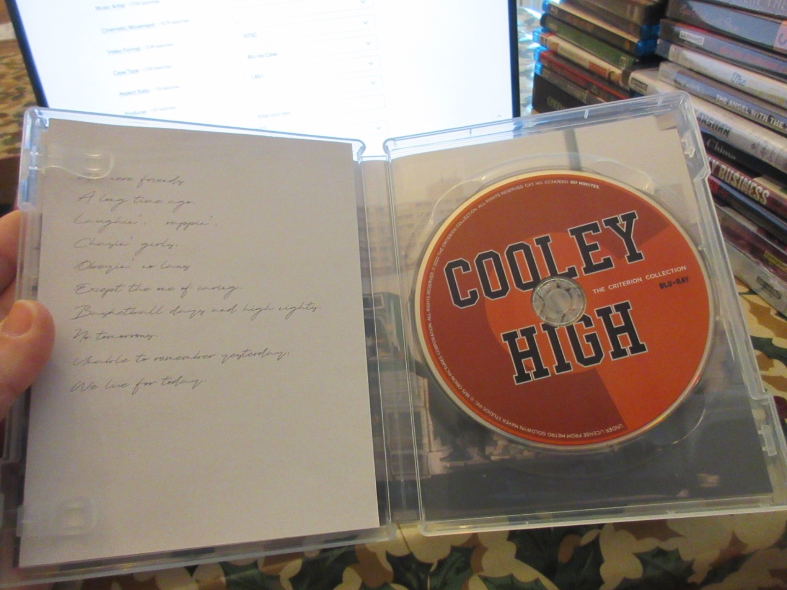 Cooley High 1975 Criterion Collection Blu-ray w/booklet LIKE NEW