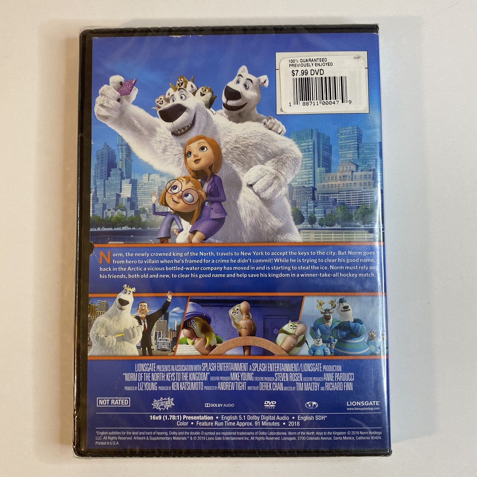 Norm Of The North: Keys To The Kingdom (DVD, 2018, 91 Min.) Family Animated