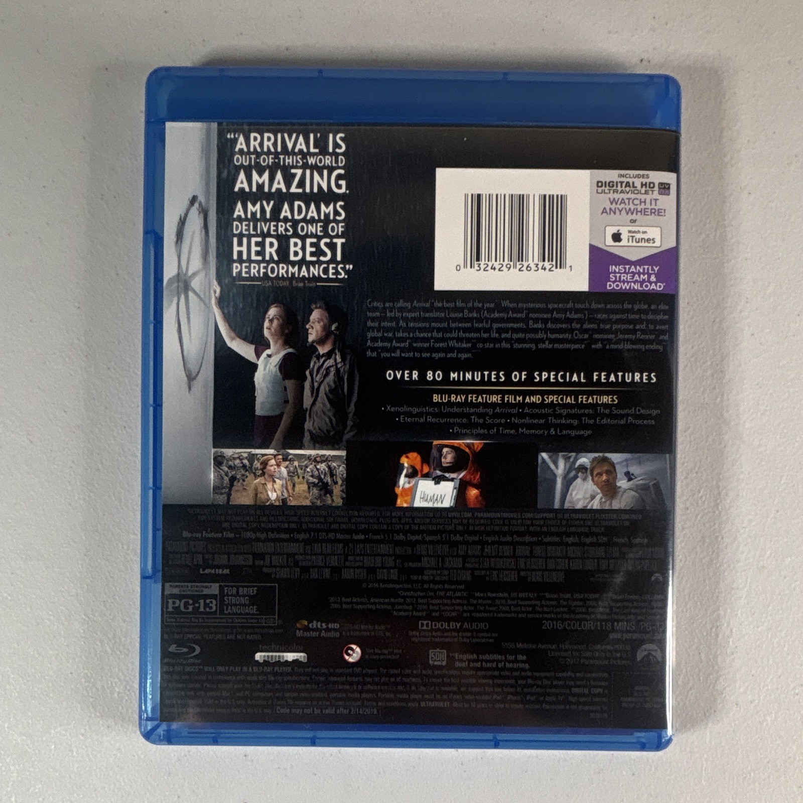 Paramount Pictures Arrival (2016) Blu-ray+Digital HD PG-13 Sci-Fi 118m