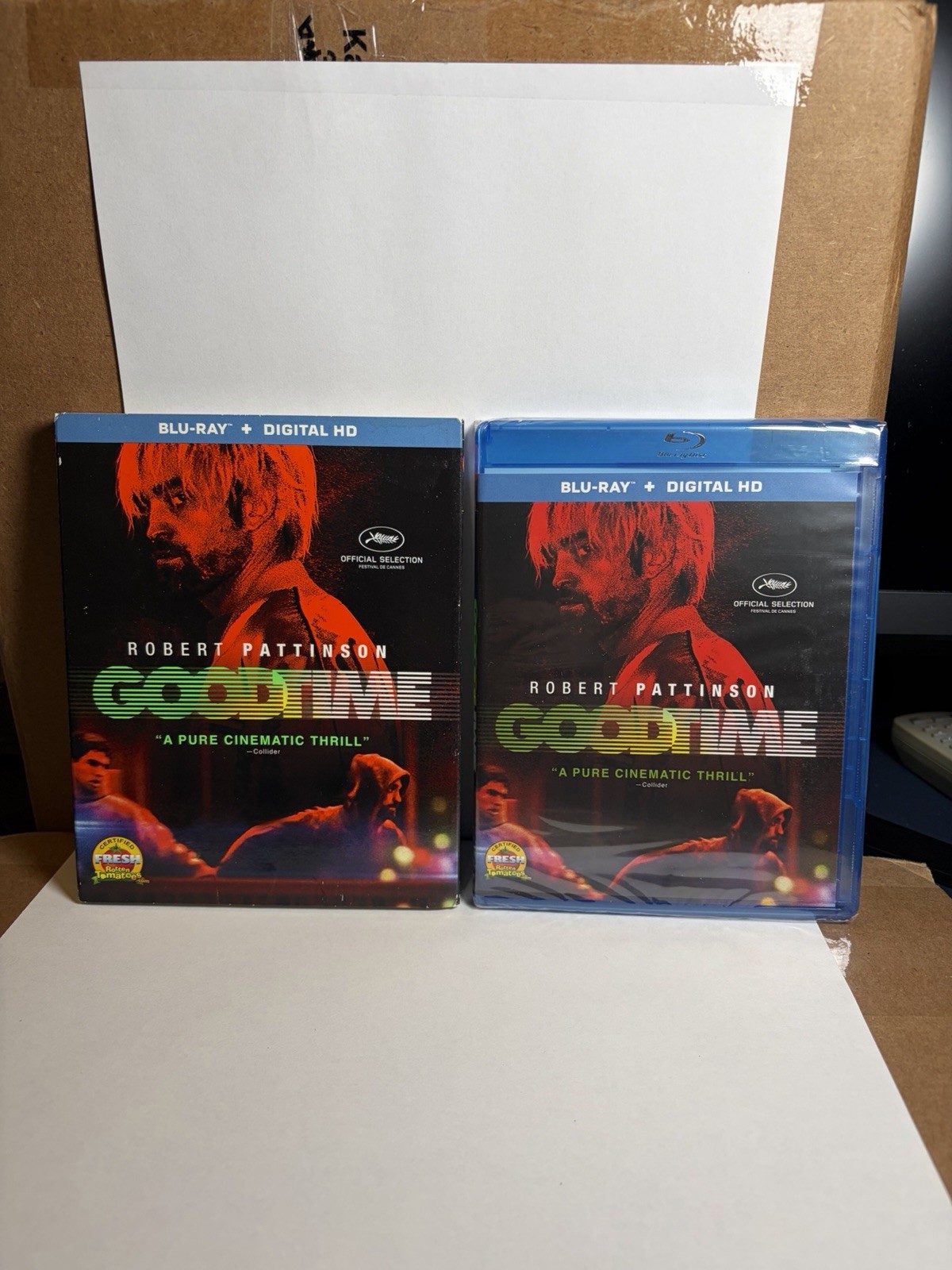 Good Time (Blu-ray, 2017) with OOP Slipcover A24 Robert Pattinson