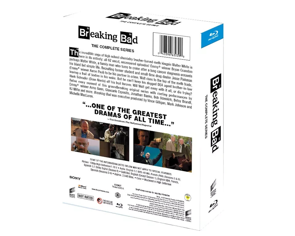 Breaking Bad – The Complete Series Seasons 1-6 (Blu-Ray, 9-Disc, Box-Set) NEW