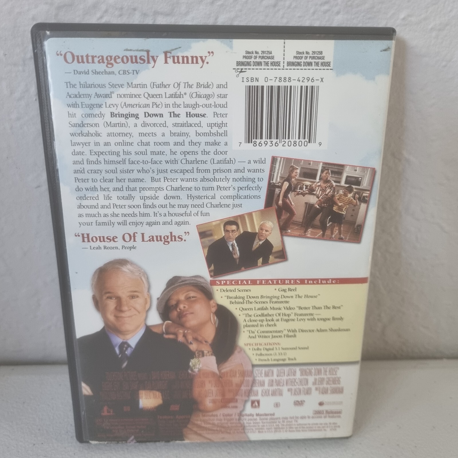 Bringing Down The House DVD Full Screen Edition Funny Movie Touchstone Pictures
