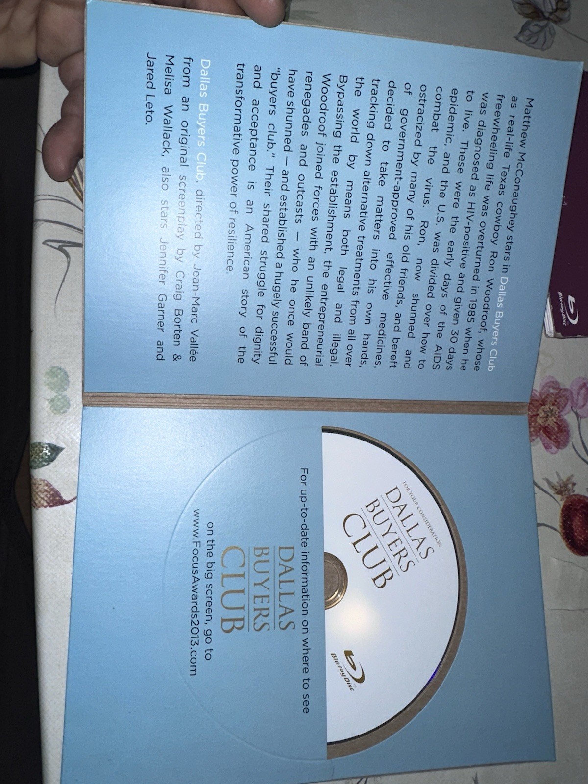 Rare Dallas Buyers Club Fyc For Your Consideration Bluray Screener