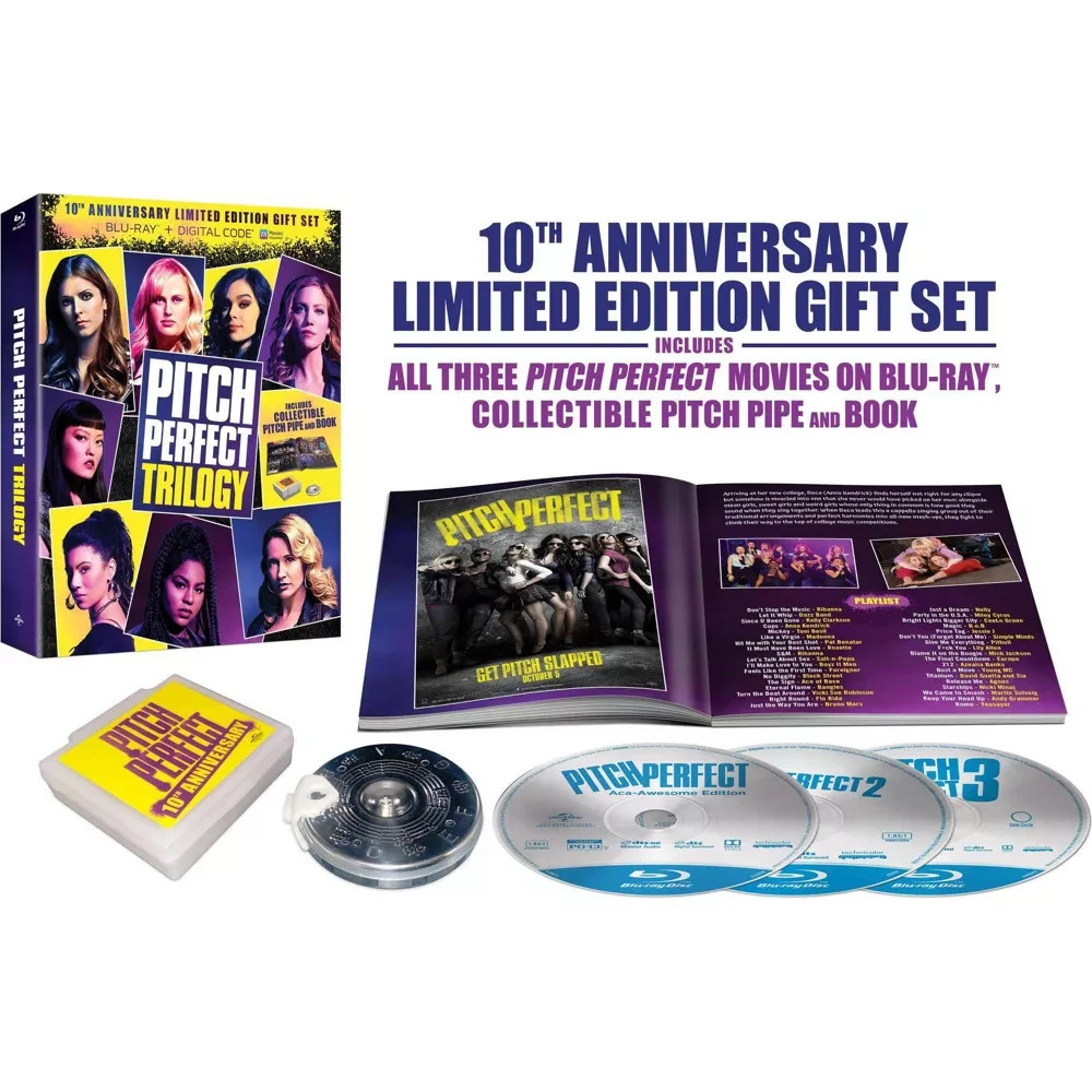 Pitch Perfect Trilogy (SEE DETAILS) 10th Anniversary Limited Edition (Blu-ray)
