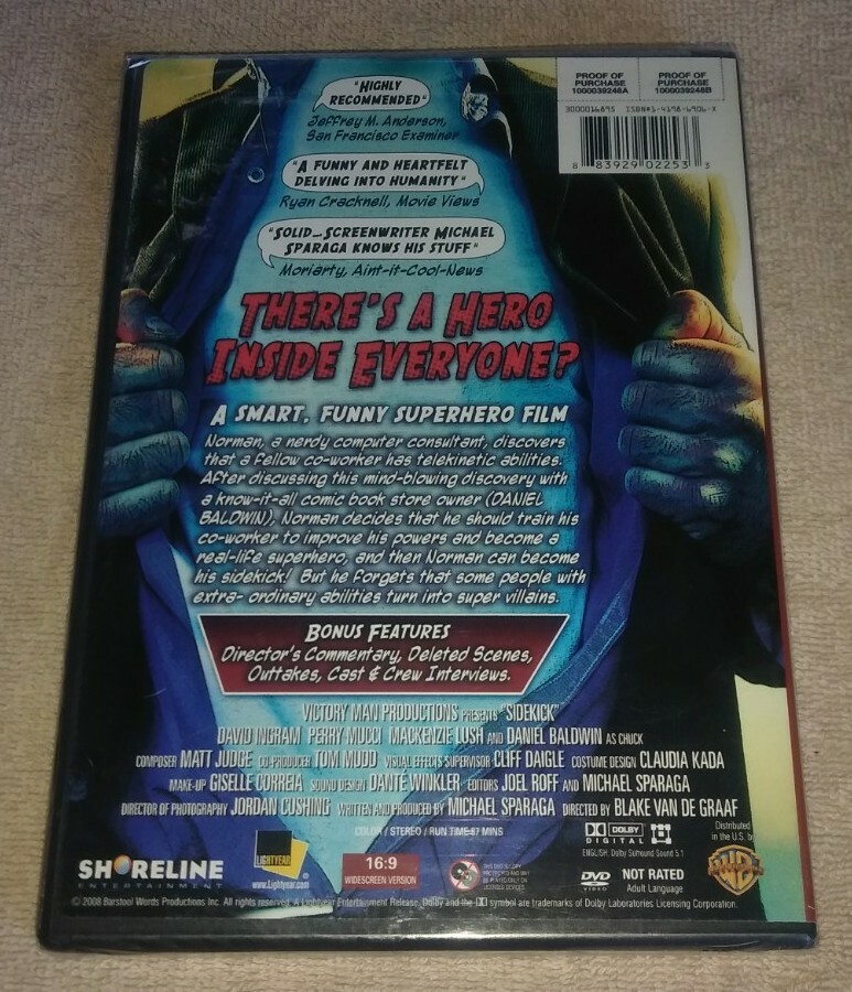 Sidekick DVD David Ingram Perry Mucci Blake Van De Graaf New Tested