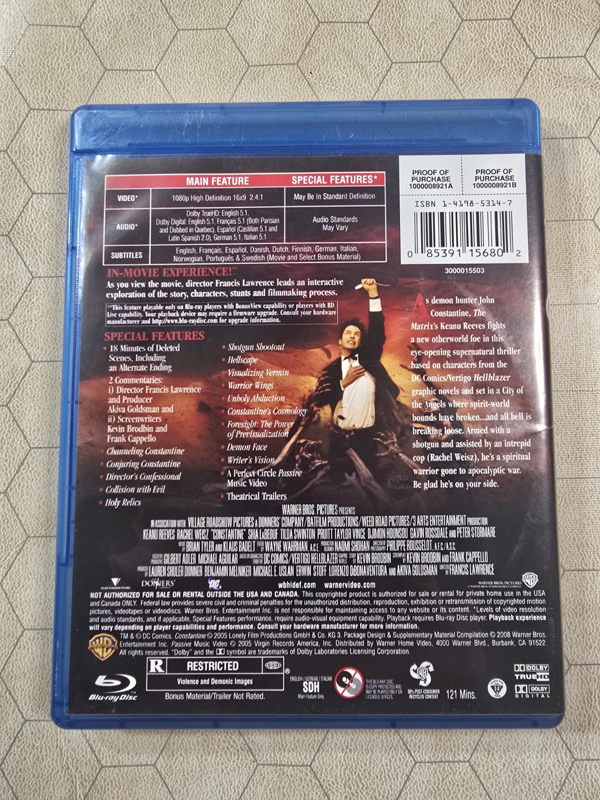 💥Constantine (Blu-ray, 2005)