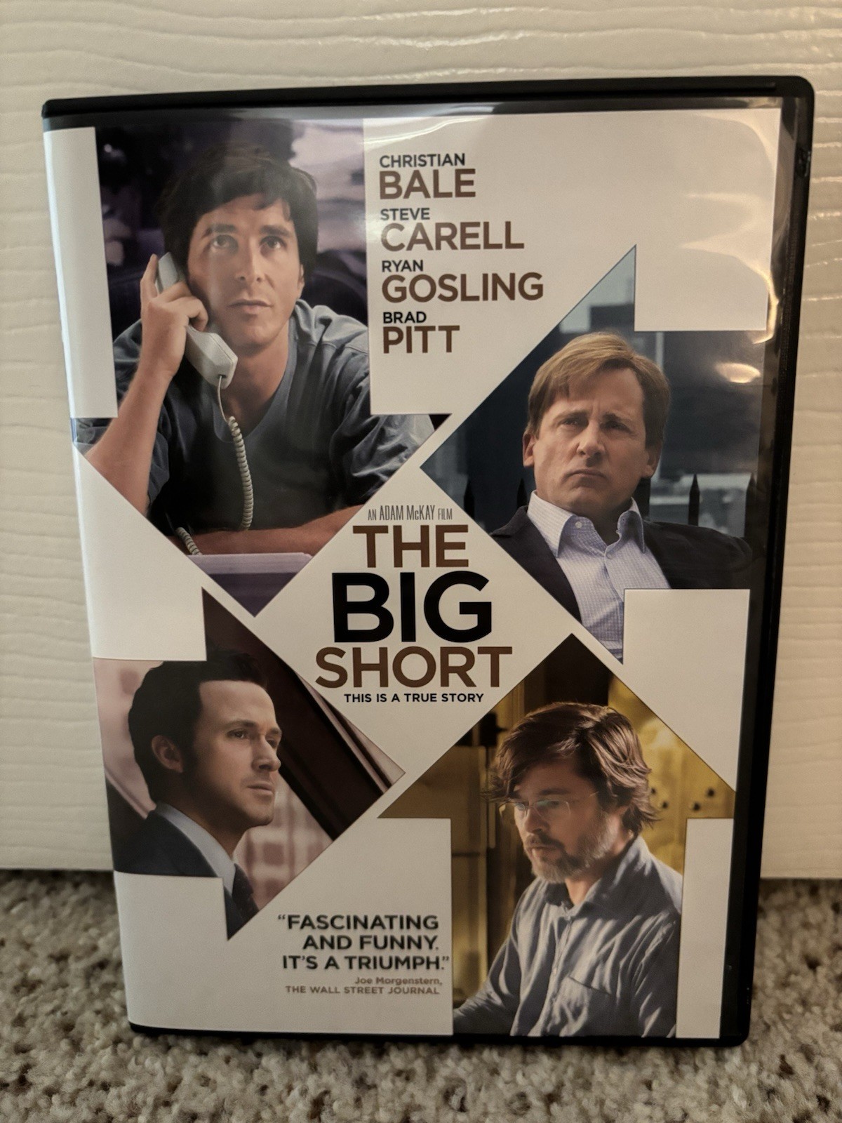 The Big Short (2015, DVD) Bale, Pitt, Gosling – True Story – Like New