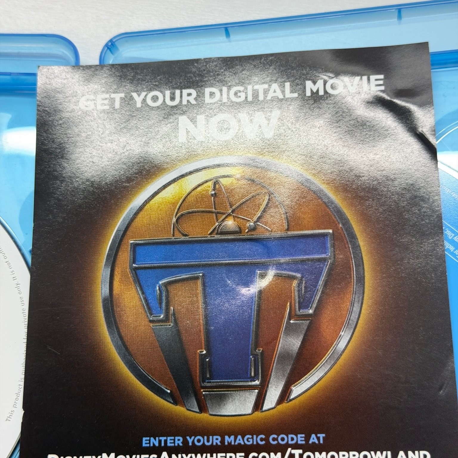 Tomorrowland Blu-ray + DVD 2015 George Clooney Brad Bird Digital HD