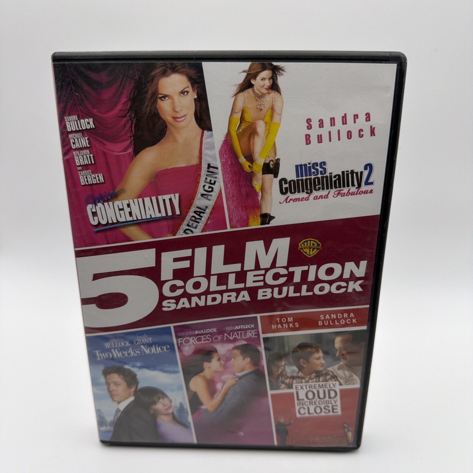 5 Film Collection: Sandra Bullock (DVD, 2015, 5-Disc Set) Used Great Shape