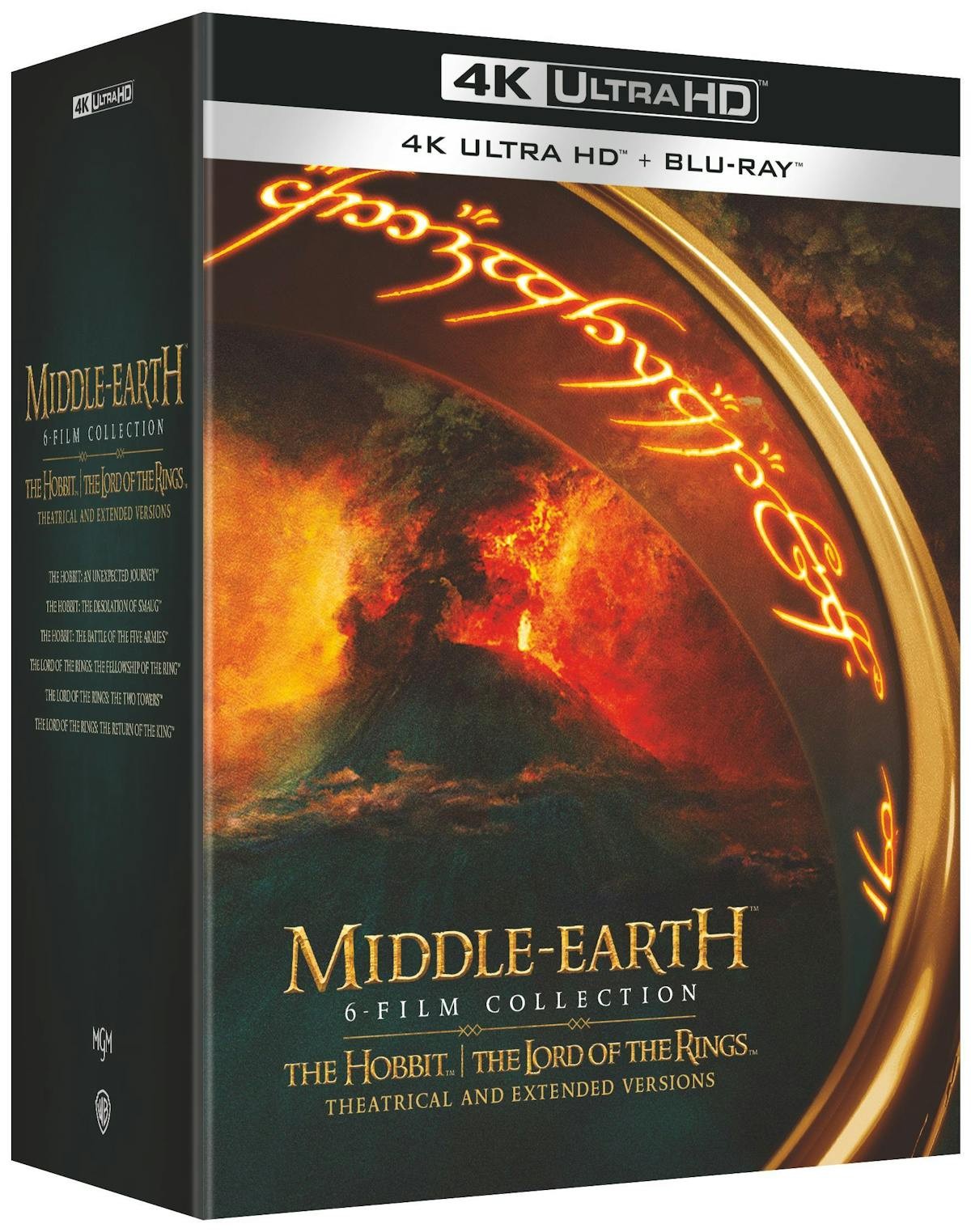 Middle-Earth 6-Film Collection 4K UHD Blu-ray NEW