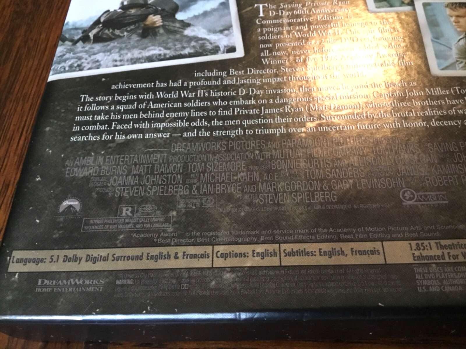 saving private ryan D-Day 60th Anniversary Commemorative Edition Tom Hanks