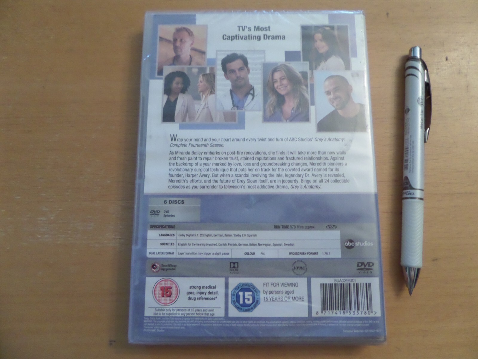 Grey’s Anatomy Complete Fourteenth Season 14 DVD Region 1 Usa NEW Sealed