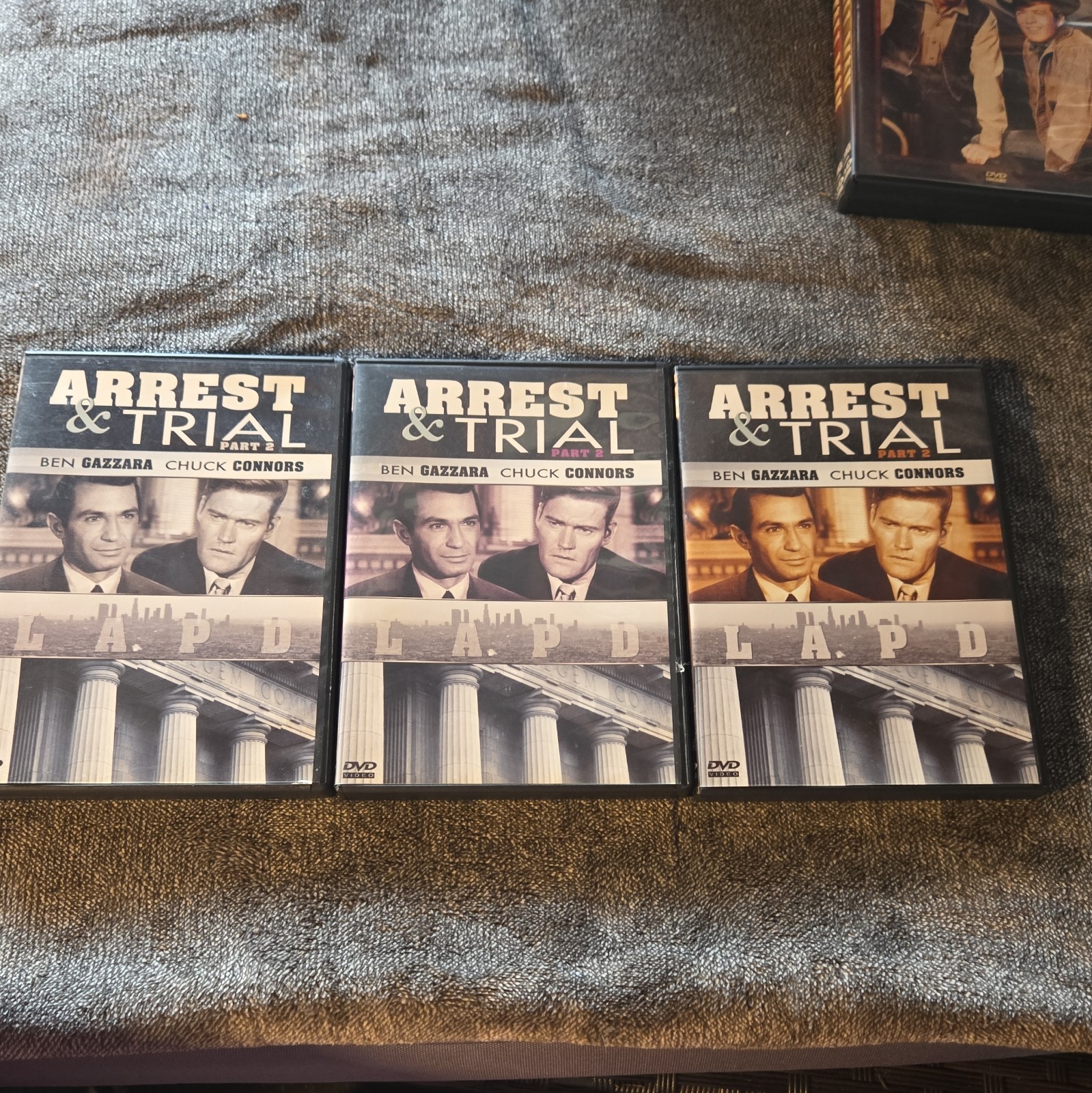 Arrest & Trial Parts 1-3 DVD Set Ben Gazzara Chuck Connors Timeless Full Screen
