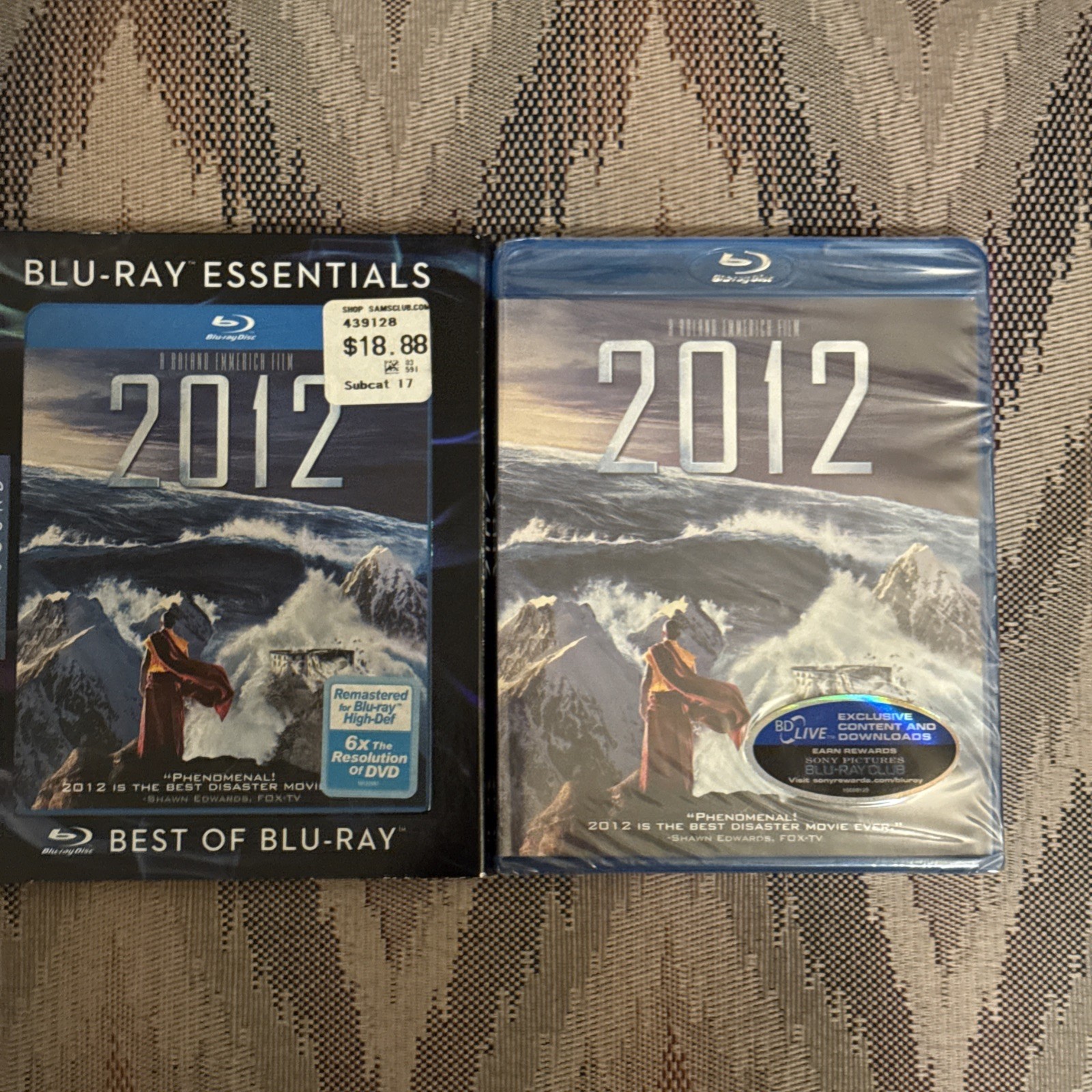 NEVER OPENED SEALED IN PLASTIC 2012 (Blu-ray, 2009)