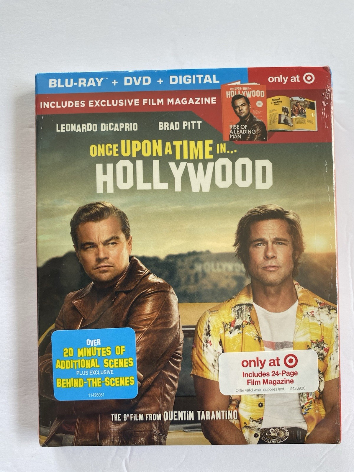 Once Upon A Time in Hollywood Blu-ray/Dvd/with Target Exclusive Film Magazine
