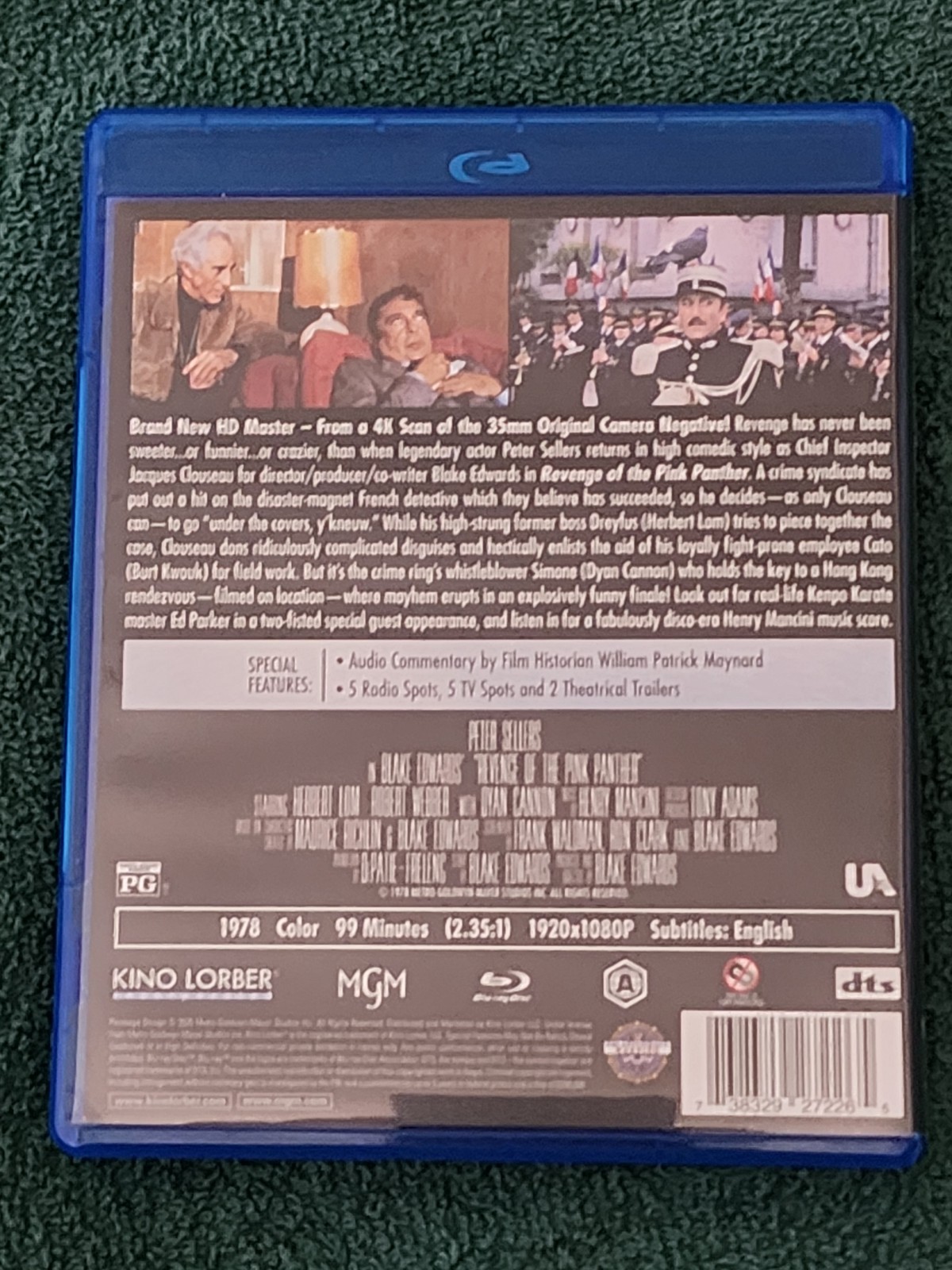Revenge Of The Pink Panther (1978 Blu-ray) Peter Sellers WS USED
