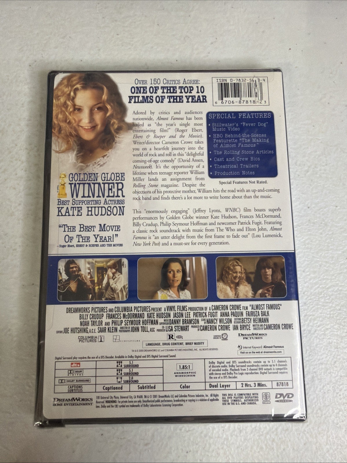Brand New Sealed Almost Famous – Widescreen Kate Hudson