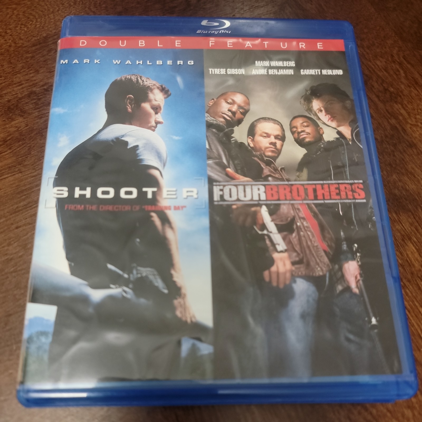 Mark Wahlberg Double Feature- BLU-RAY Shooter/Four Brothers -John Singleton NEW