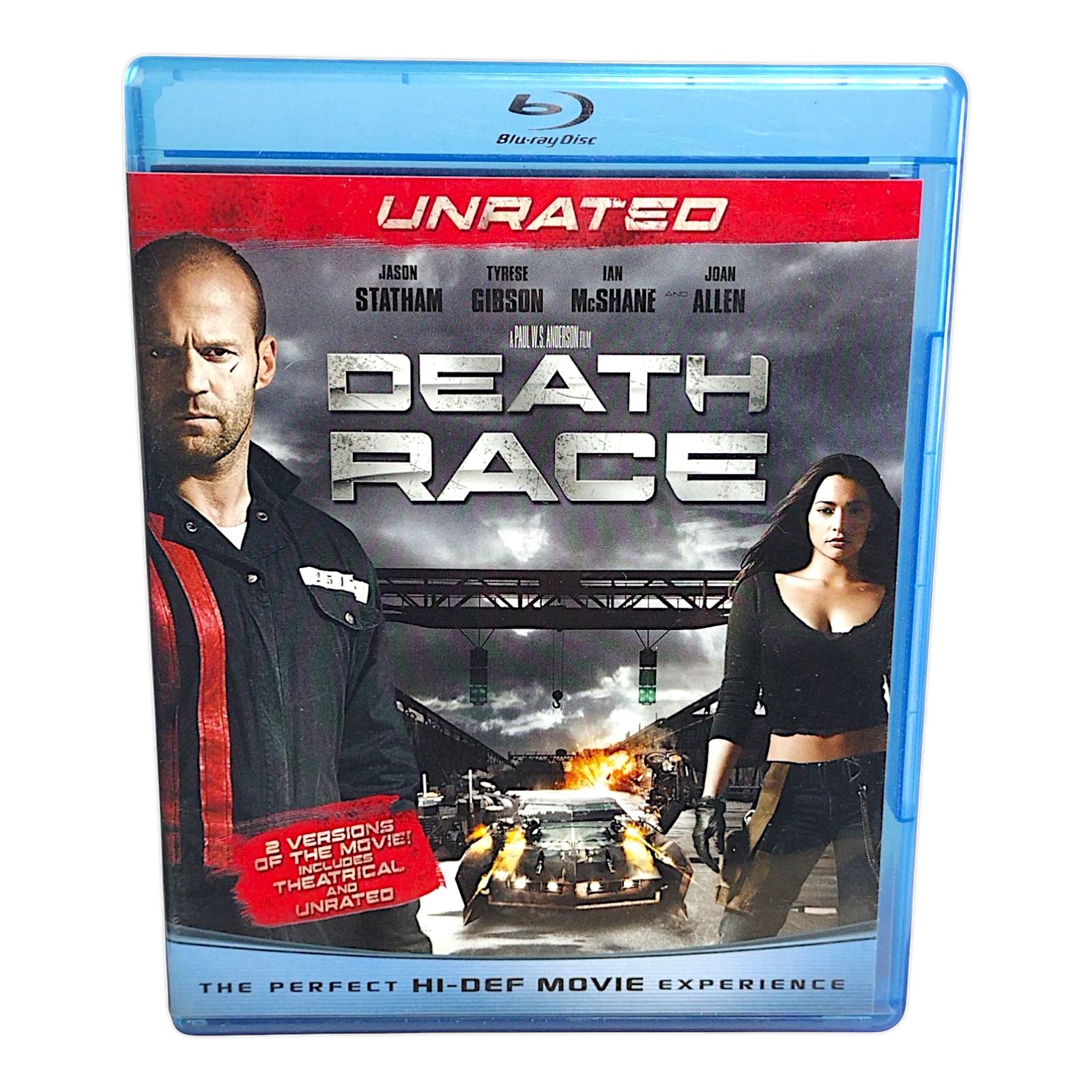 Death Race UNRATED Blue-ray DVD Jason Statham Tyrese Gibson