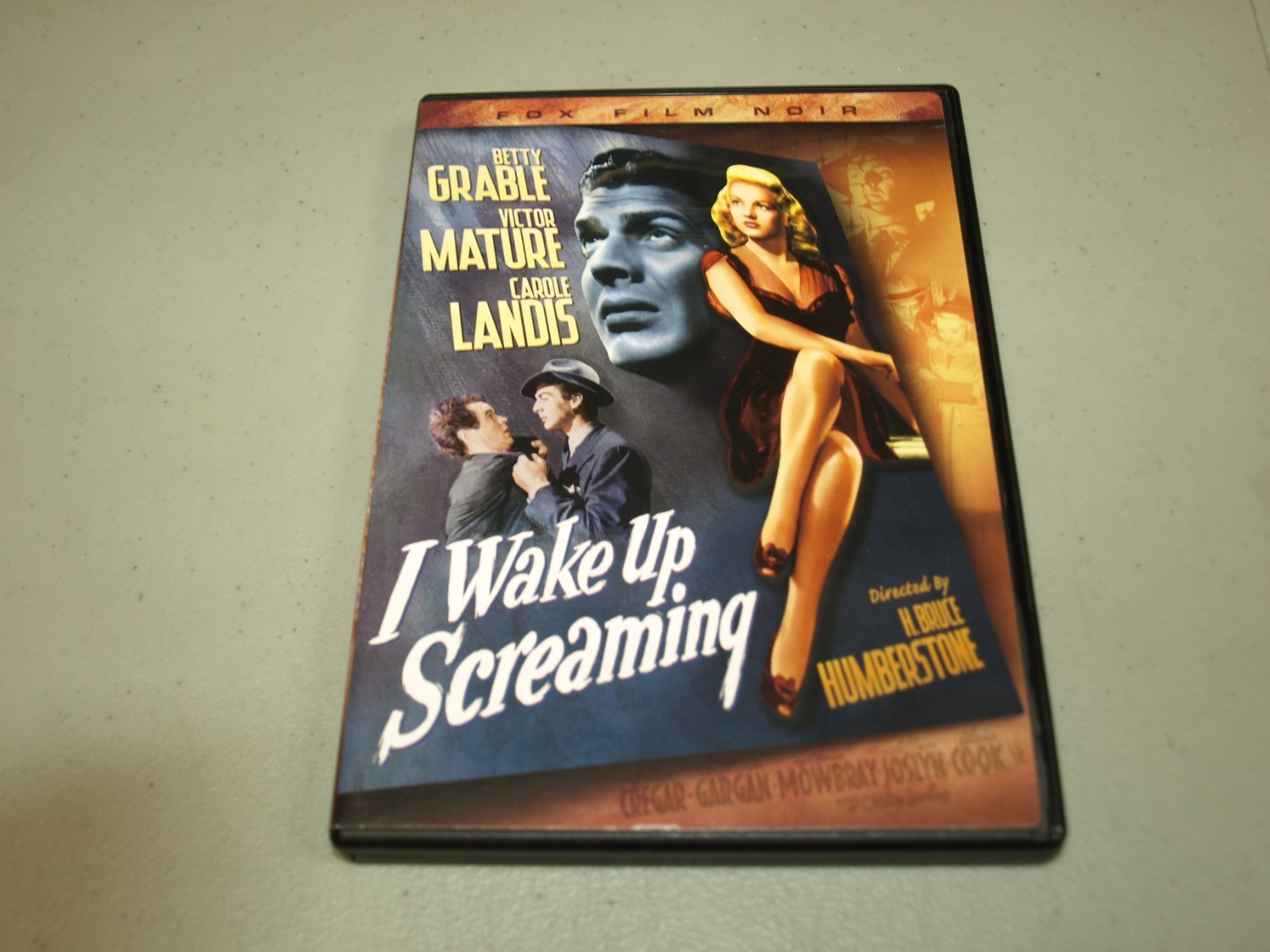 I Wake Up Screaming (DVD) Betty Grable, Victor Mature, Fox Film Noir w/ Insert