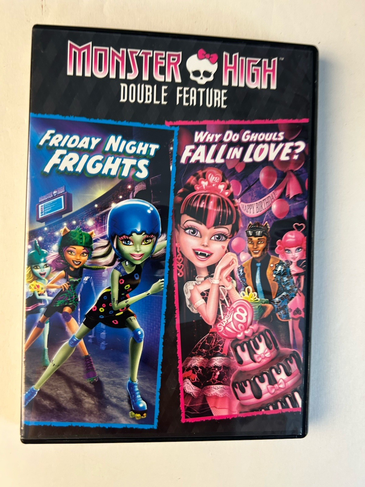 Monster High Friday Night Frights and Why Do Ghouls Fall in Love DVD 2 Movies