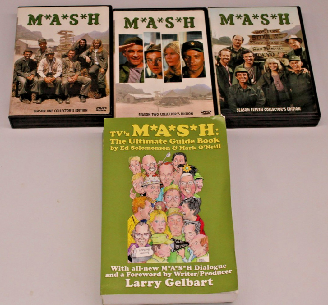 MASH Book & Movie Set – Seasons 1, 2 & 11 w/ Guide Book