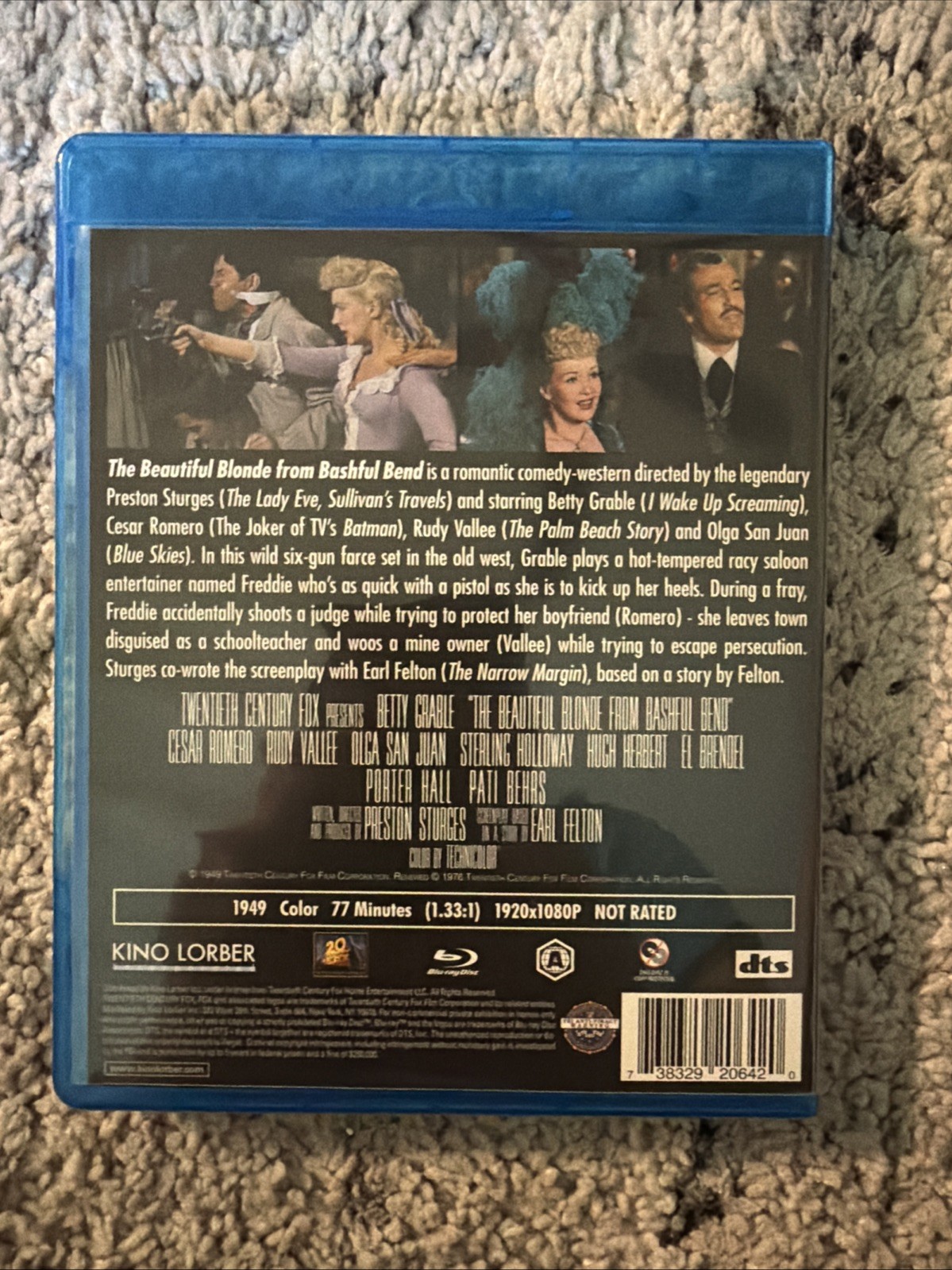 The Beautiful Blonde from Bashful Bend 1949 Blu-ray Betty Grable OOP Kino Lorber