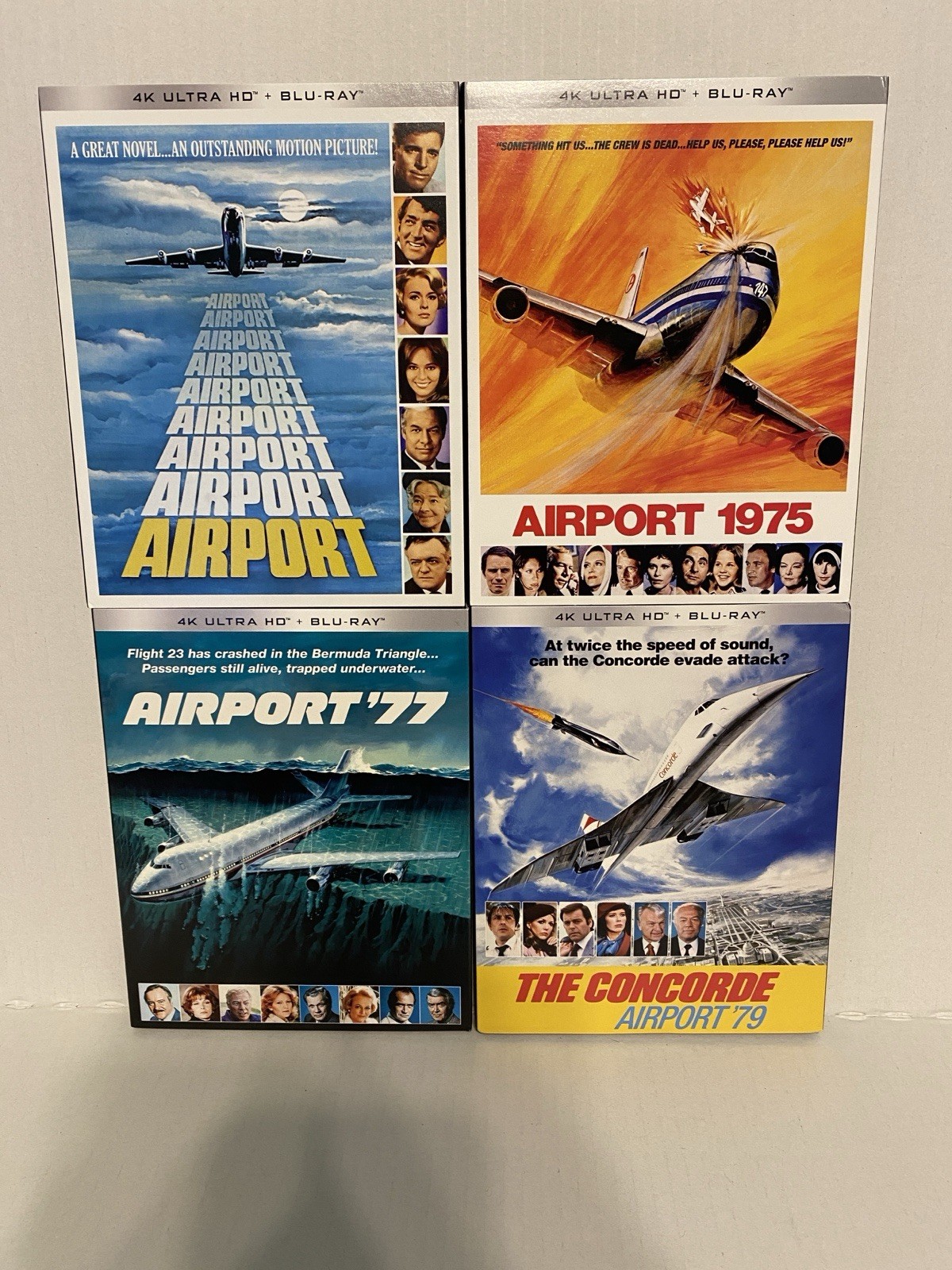 Airport, Airport 1975, Airport ‘77, Airport ‘79 4K / Blu-ray Lot Free Shipping