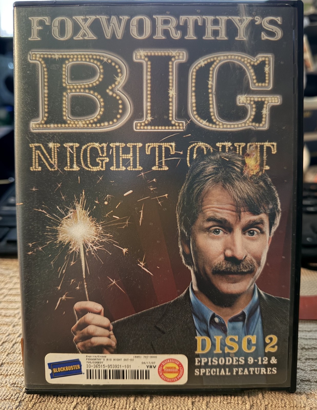 FOXWORTHY’S BIG NIGHT OUT (DVD) Tested/ Blockbuster case Blake Shelton Hank Jr.