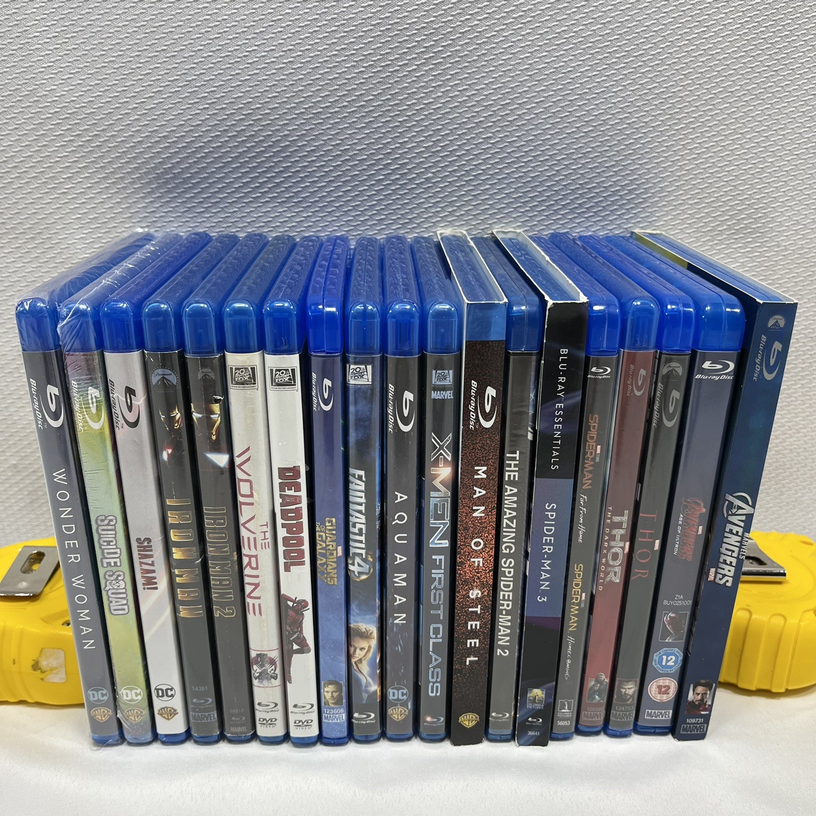 Marvel Universe (MCU) And DC Blu-ray Lot of 19 Superhero Movies Avengers Justice