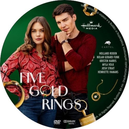 Five Gold Rings (2024) Hallmark Christmas MOD DVD Region Free