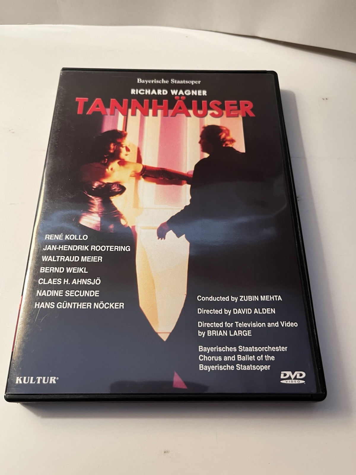 Tannhauser RICHARD WAGNER Opera Music DVD 2009 Kultur Zubin Mehta EX/EX Disc