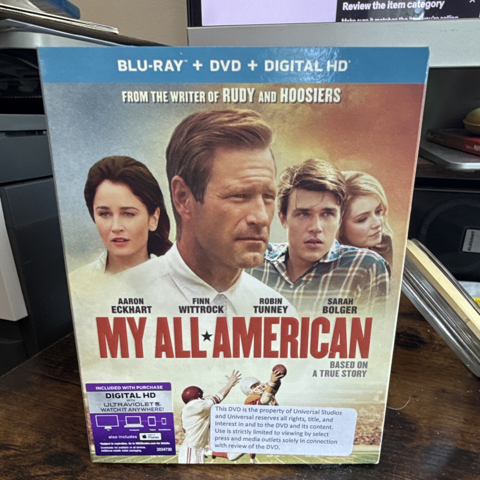 Universal My All-American Blu-ray/DVD/Digital HD w/ Digital Copy – Eckhart